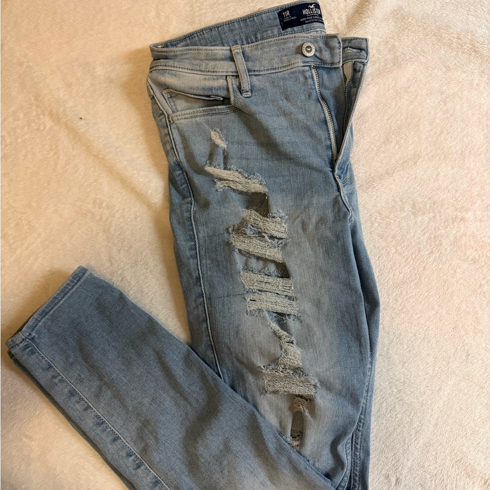 Light Blue Distressed Jeans
